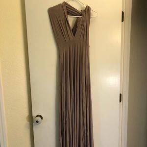 Lulus taupe infinity dress